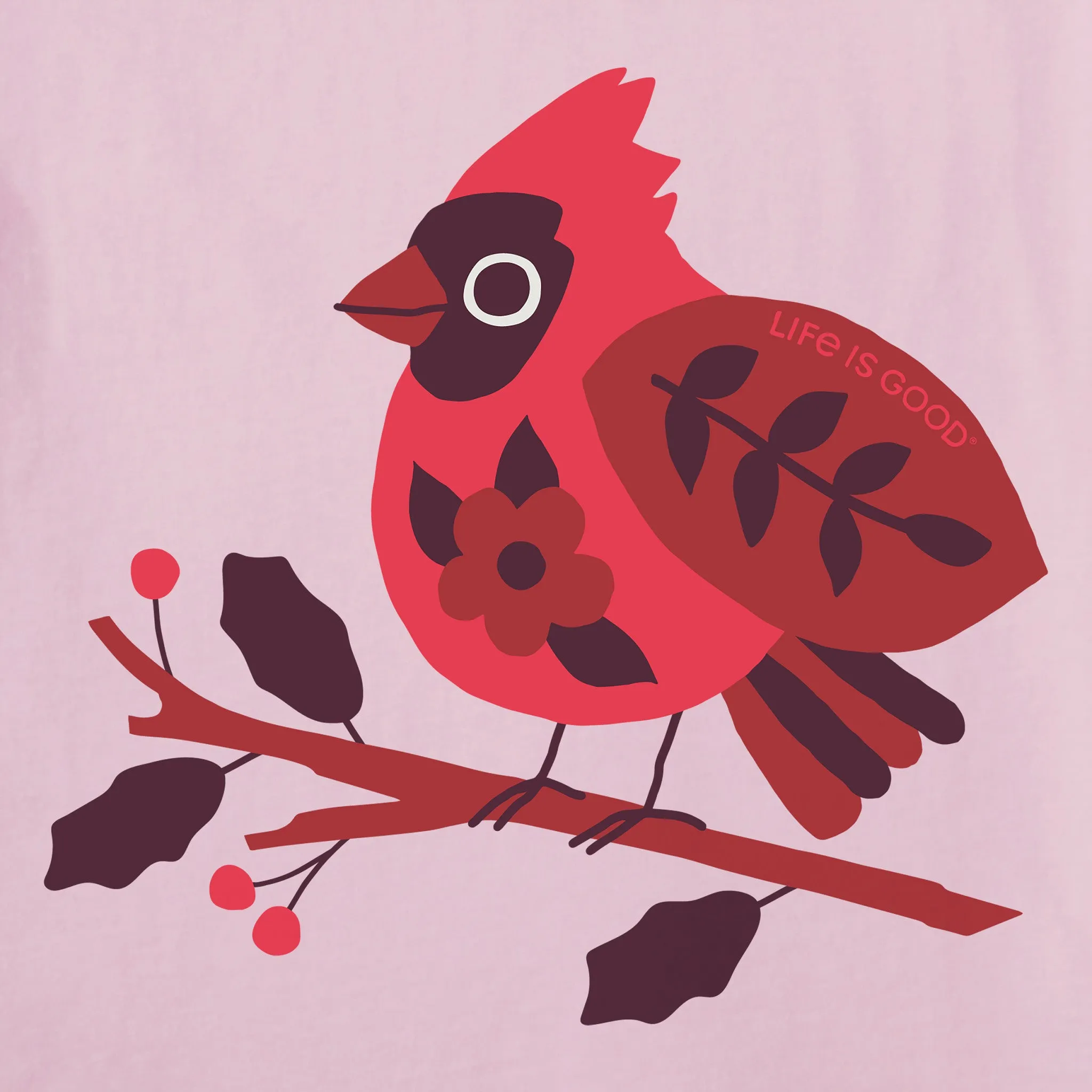 Women's Chubby Cardinal Short Sleeve Crusher Vee sold by Life is Good product image thumbnail 2