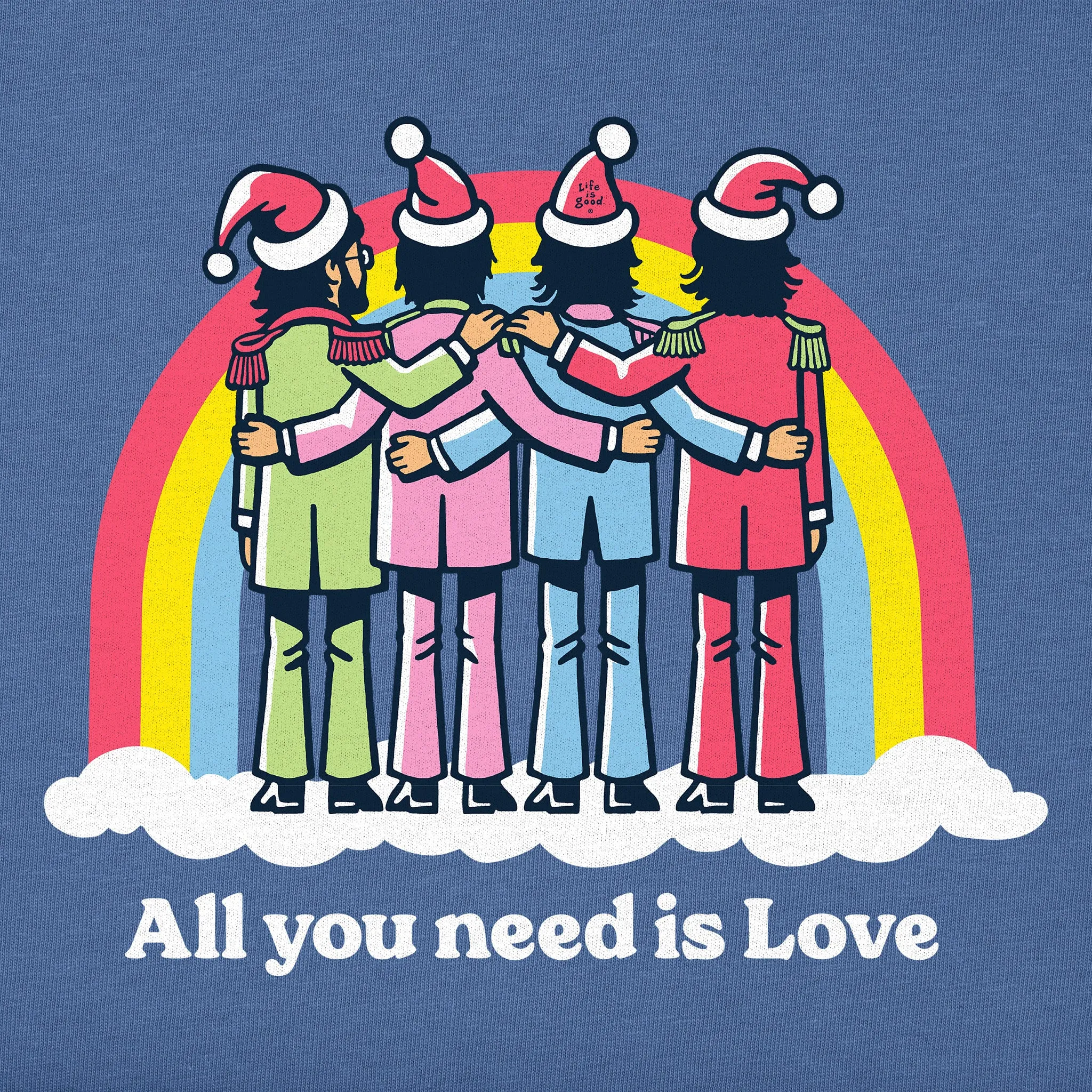 Women's This Christmas, All You Need is Love Long Sleeve Crusher Tee sold by Life is Good product image thumbnail 2