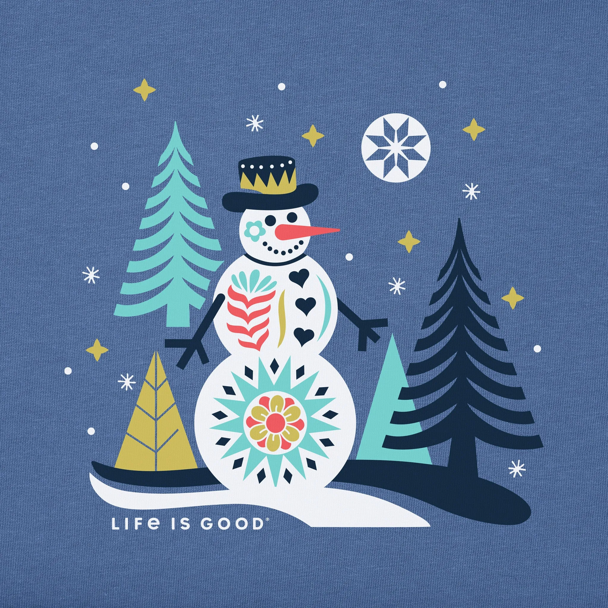 Women's Nordic Snowman Long Sleeve Crusher Tee sold by Life is Good product image thumbnail 2