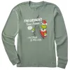Women's Grinch's Tree Farm Long Sleeve Crusher Tee sold by Life is Good
