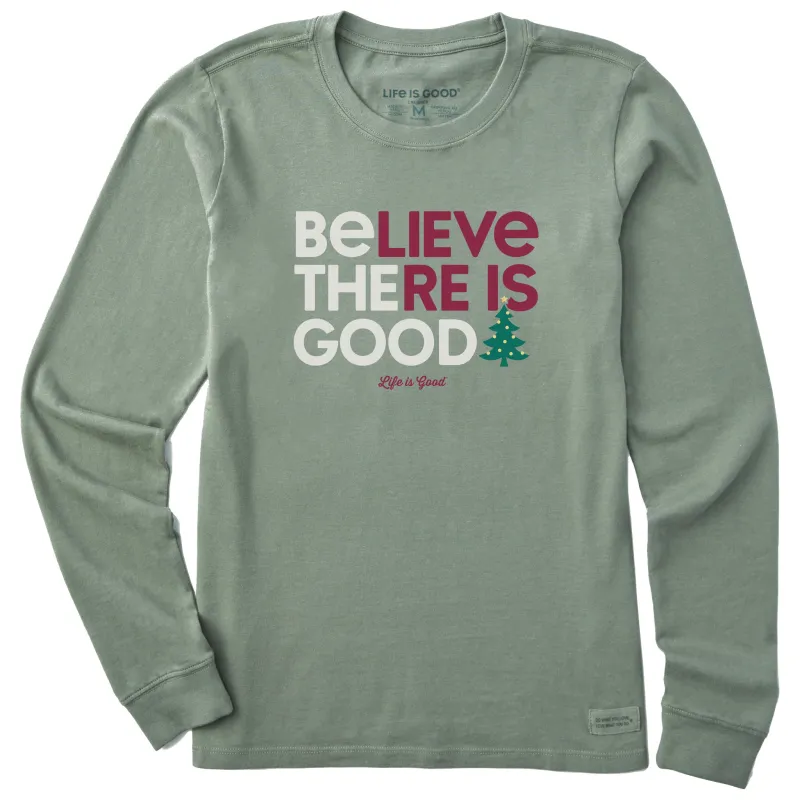Women's Be the Good Tree Long Sleeve Crusher Tee made by Life is Good
