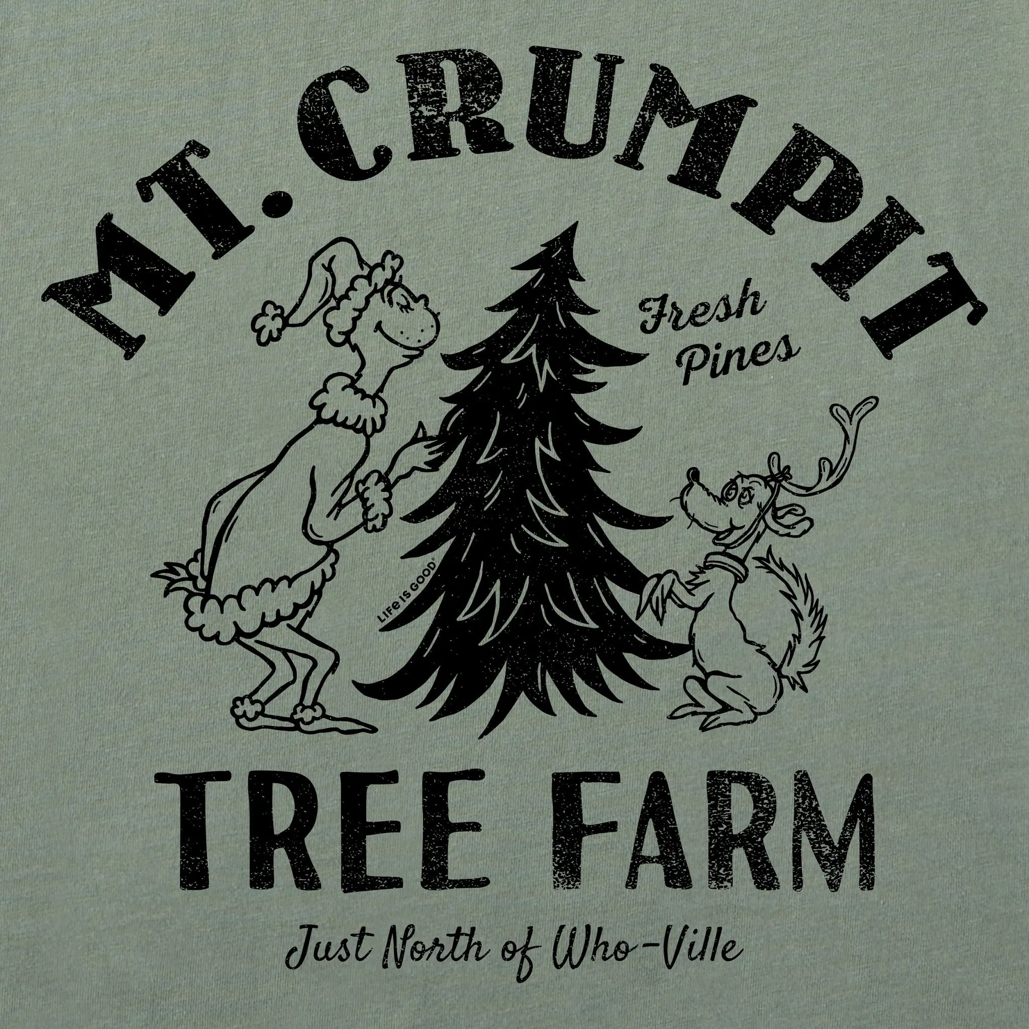 Women's Mt. Crumpit Tree Farm Long Sleeve Crusher Tee sold by Life is Good product image thumbnail 2