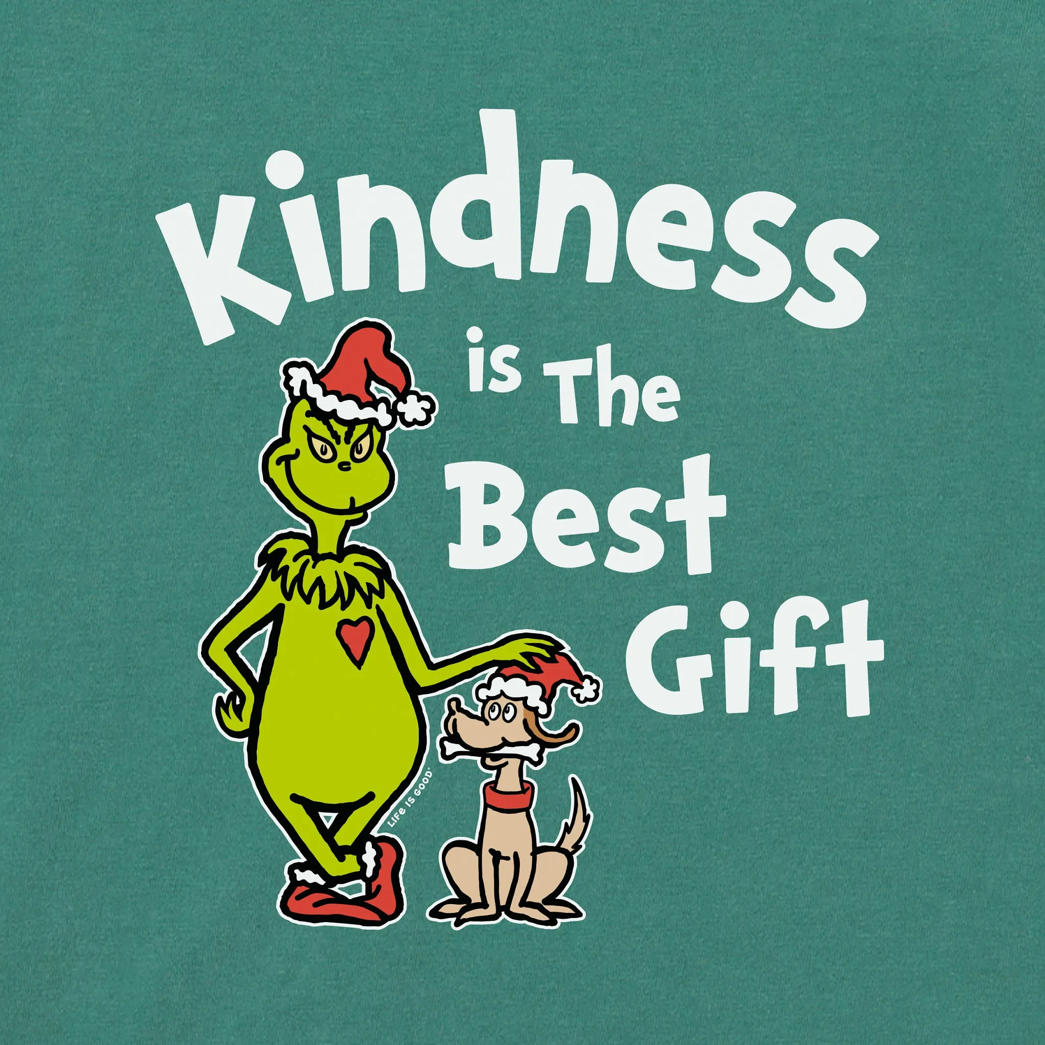 Women's Grinch Max Kindness Gift Long Sleeve Crusher Tee sold by Life is Good product image thumbnail 2