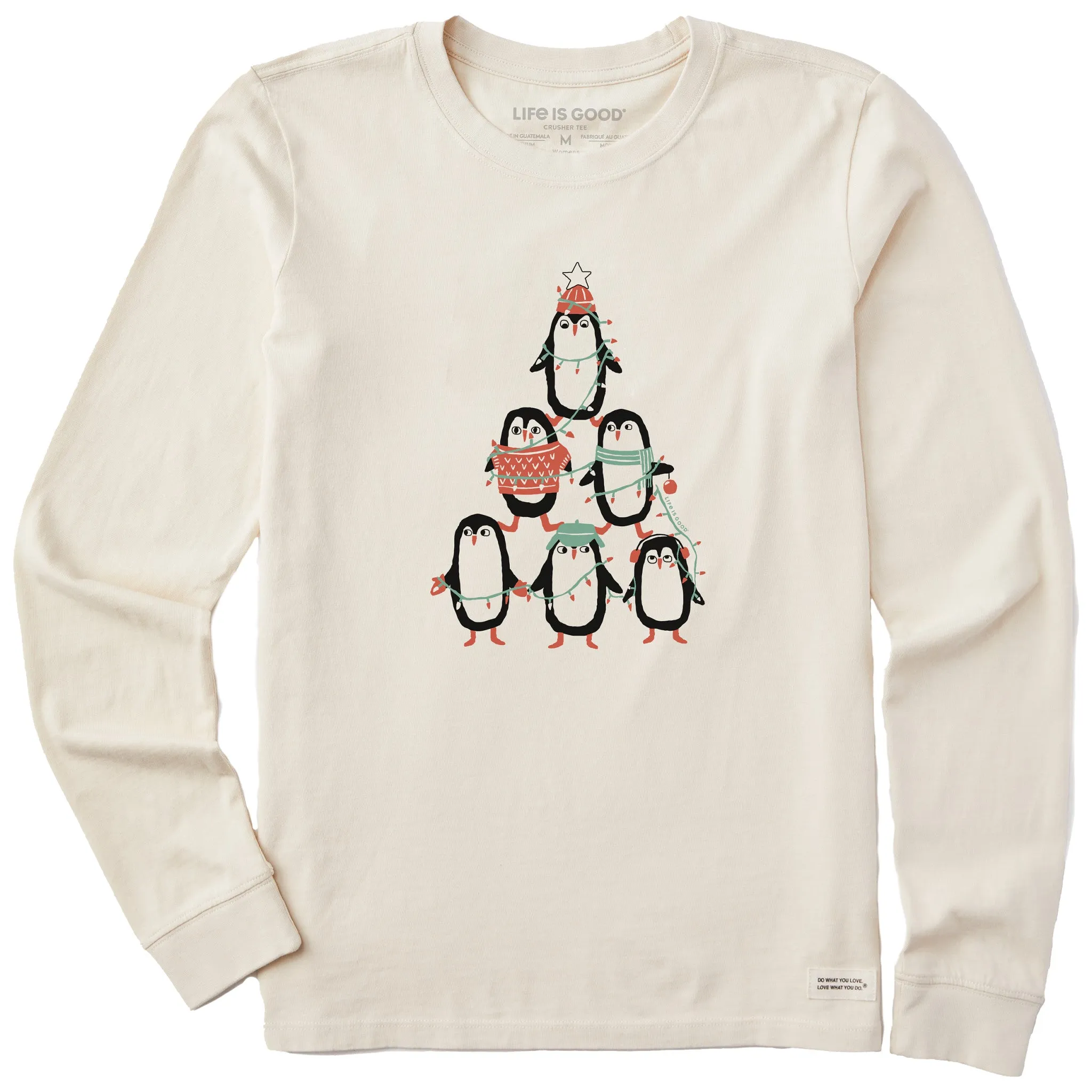 Women's Penguin Tree Long Sleeve Crusher Tee sold by Life is Good