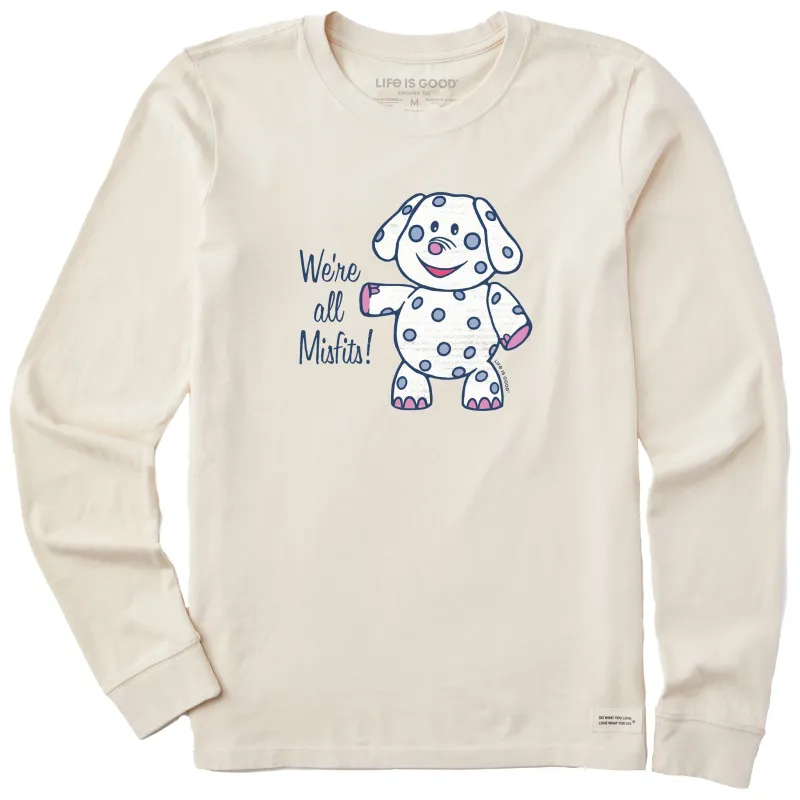 Women's We're All Misfits Elephant Long Sleeve Crusher Tee sold by Life is Good