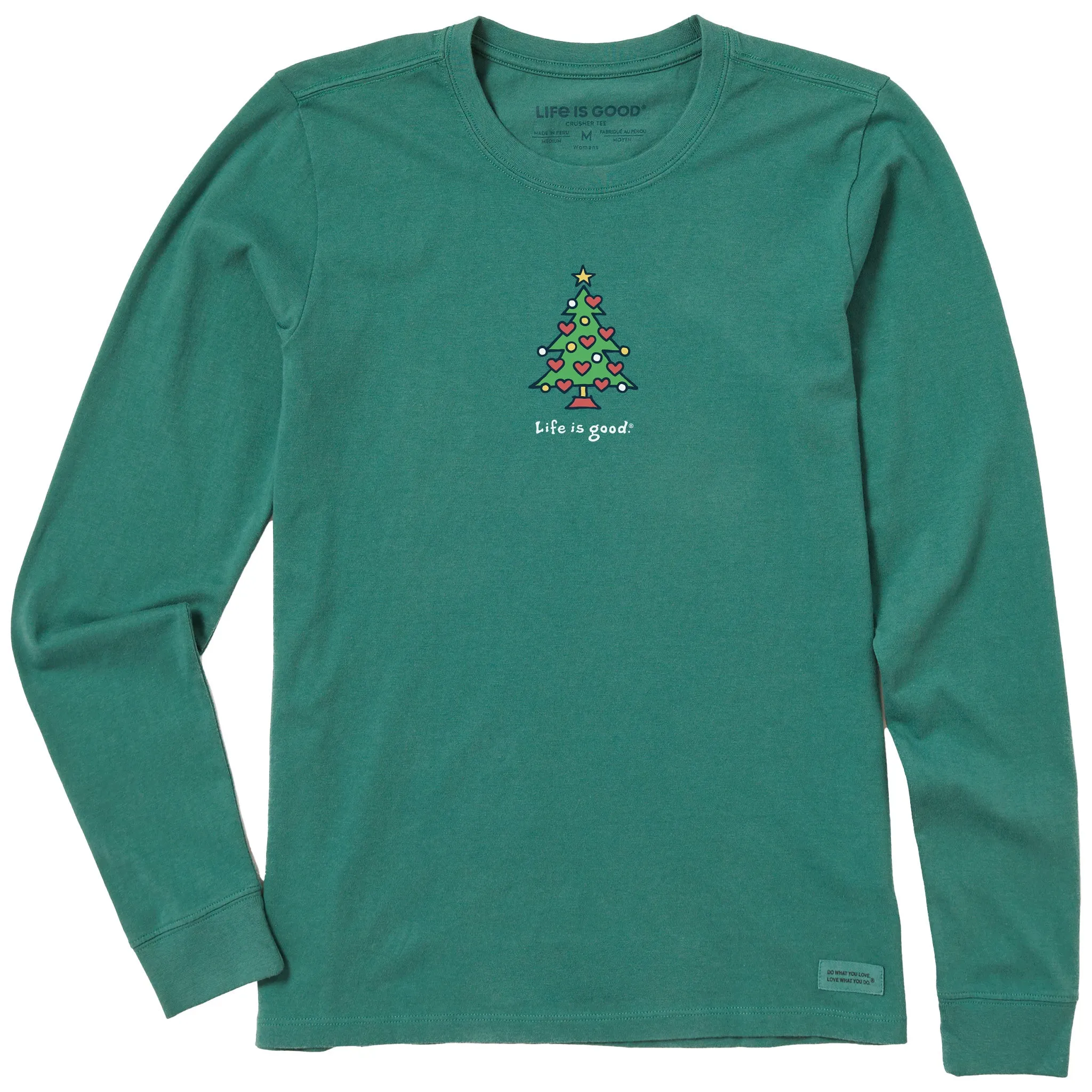 Women's Love Christmas Long Sleeve Crusher Tee sold by Life is Good product image thumbnail 3