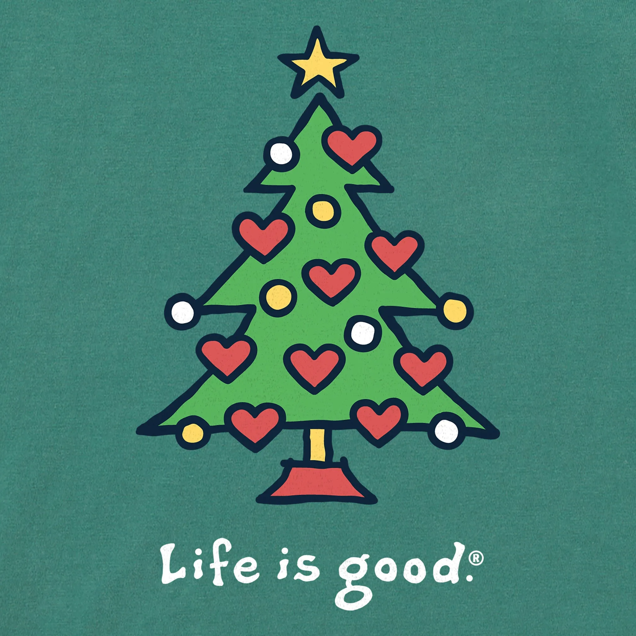Women's Love Christmas Long Sleeve Crusher Tee sold by Life is Good product image thumbnail 4