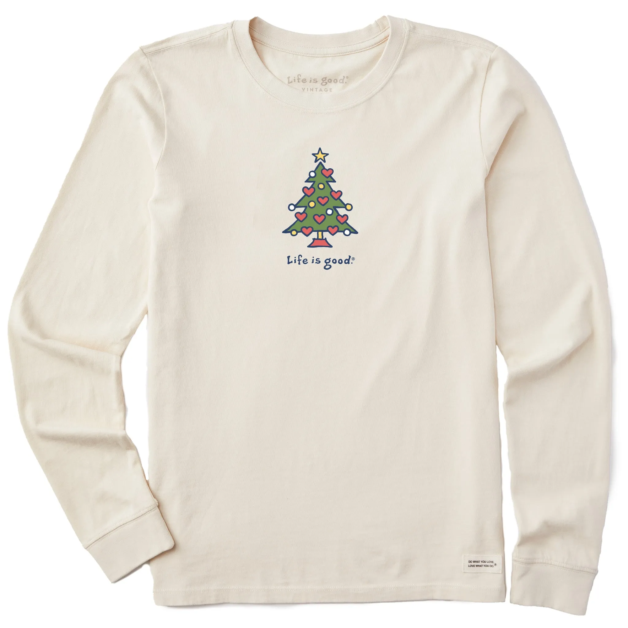 Women's Love Christmas Long Sleeve Crusher Tee sold by Life is Good