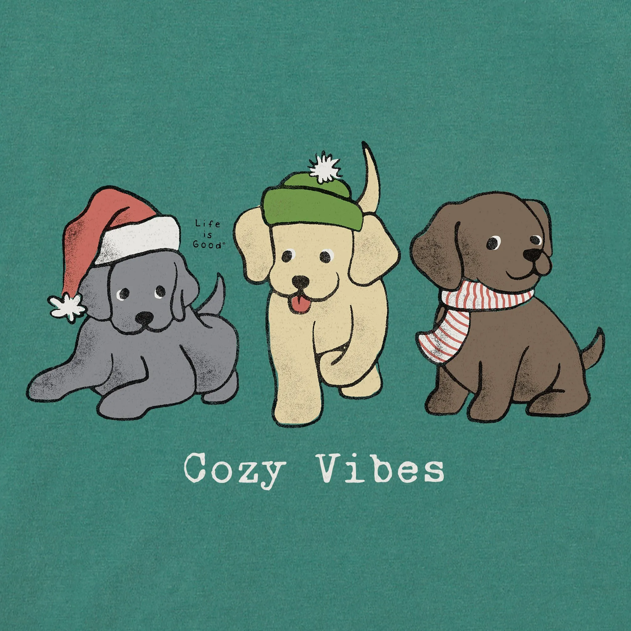 Women's Cozy Vibes Puppies Long Sleeve Crusher Tee sold by Life is Good product image thumbnail 2