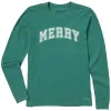 Women's Merry Arch Long Sleeve Crusher Tee sold by Life is Good