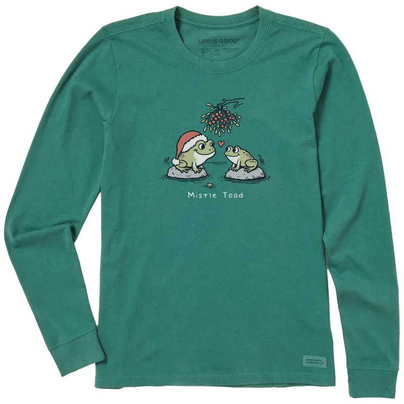 Women's Mistle Toad Lovebirds Long Sleeve Crusher Tee sold by Life is Good