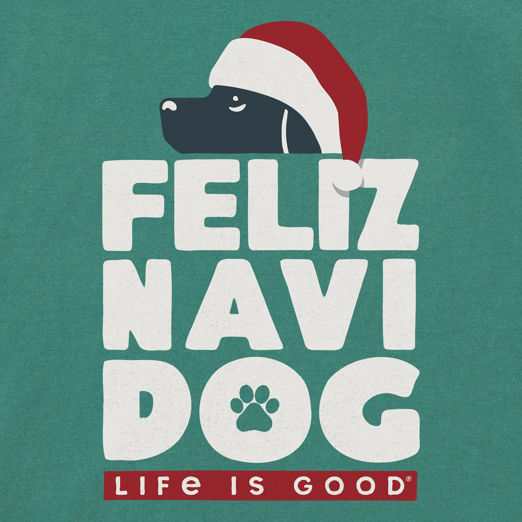 Women's Feliz Navi-Dog Long Sleeve Crusher Tee sold by Life is Good product image thumbnail 2