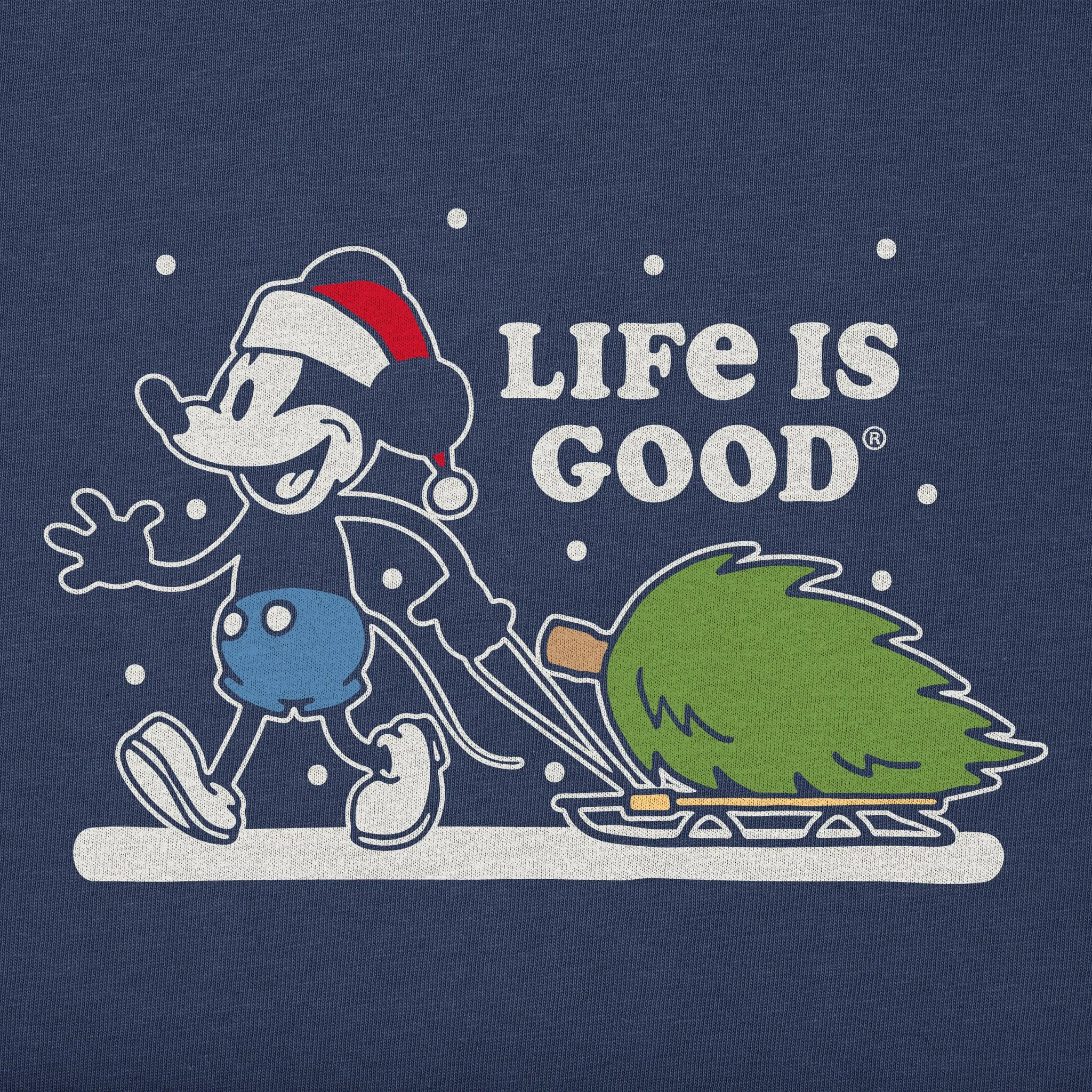 Women's Willie Xmas Tree Long Sleeve Crusher Tee sold by Life is Good product image thumbnail 2