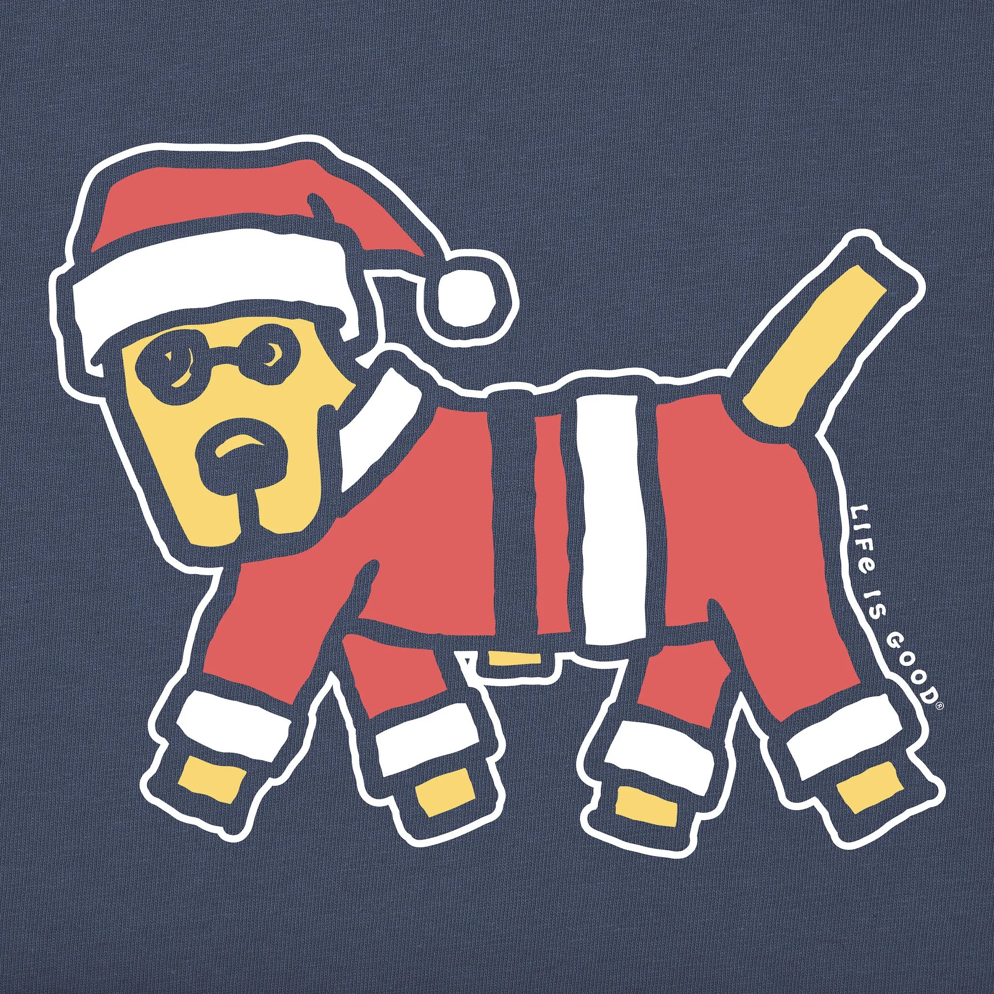 Women's Rocket Santa Suit Long Sleeve Crusher Tee sold by Life is Good product image thumbnail 2