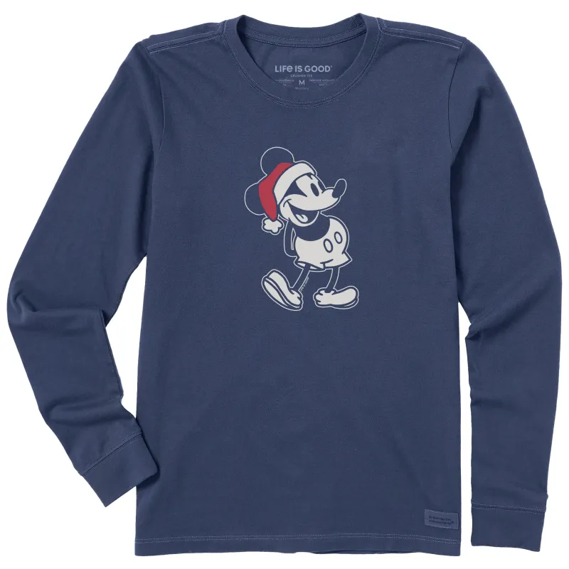 Women's Santa Willie Long Sleeve Crusher Tee made by Life is Good