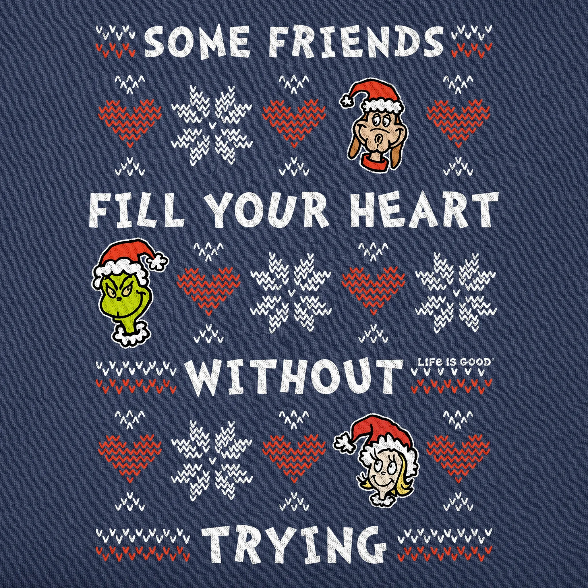 Women's Grinch Fill Your Heart Sweater Long Sleeve Crusher Tee sold by Life is Good product image thumbnail 2