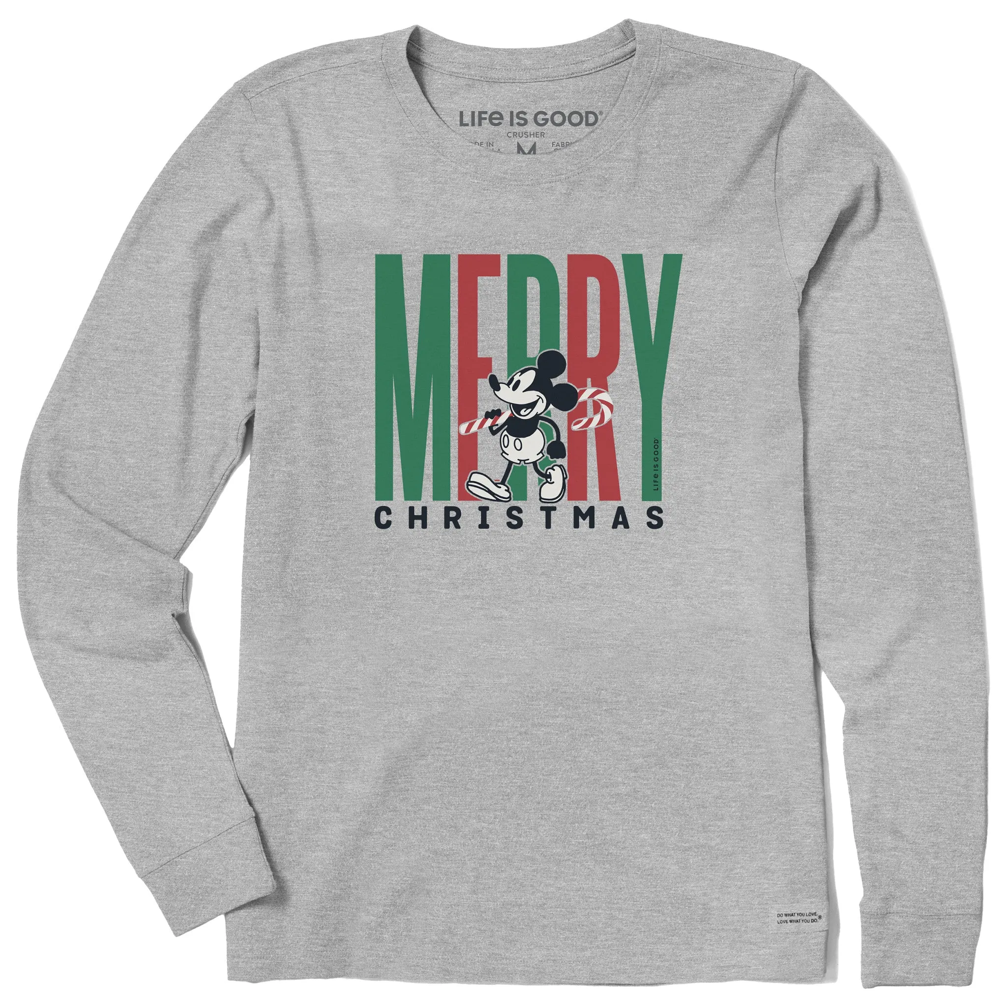 Women's Merry Xmas Willie Long Sleeve Crusher Tee sold by Life is Good product image thumbnail 3