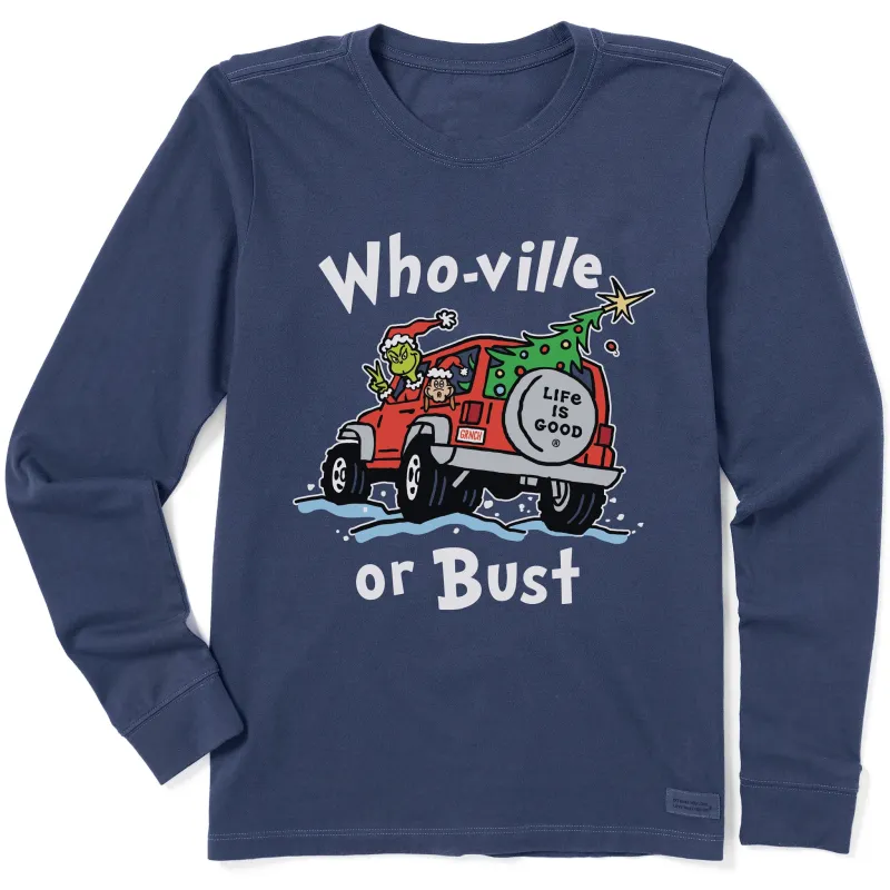 Women's Who-Ville or Bust ATV Long Sleeve Crusher Tee made by Life is Good