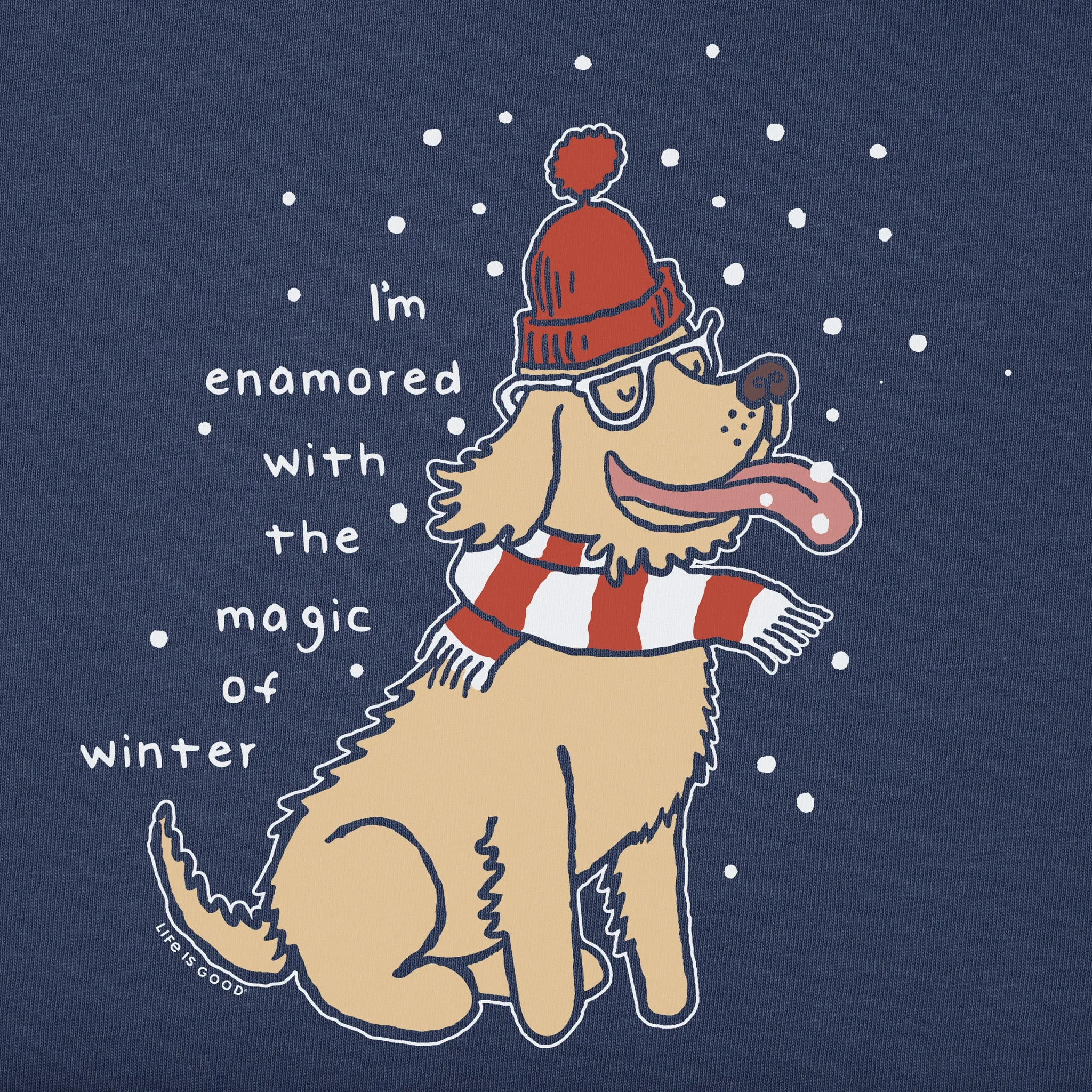 Women's Enamored with the Magic of Winter Long Sleeve Crusher Tee sold by Life is Good product image thumbnail 2