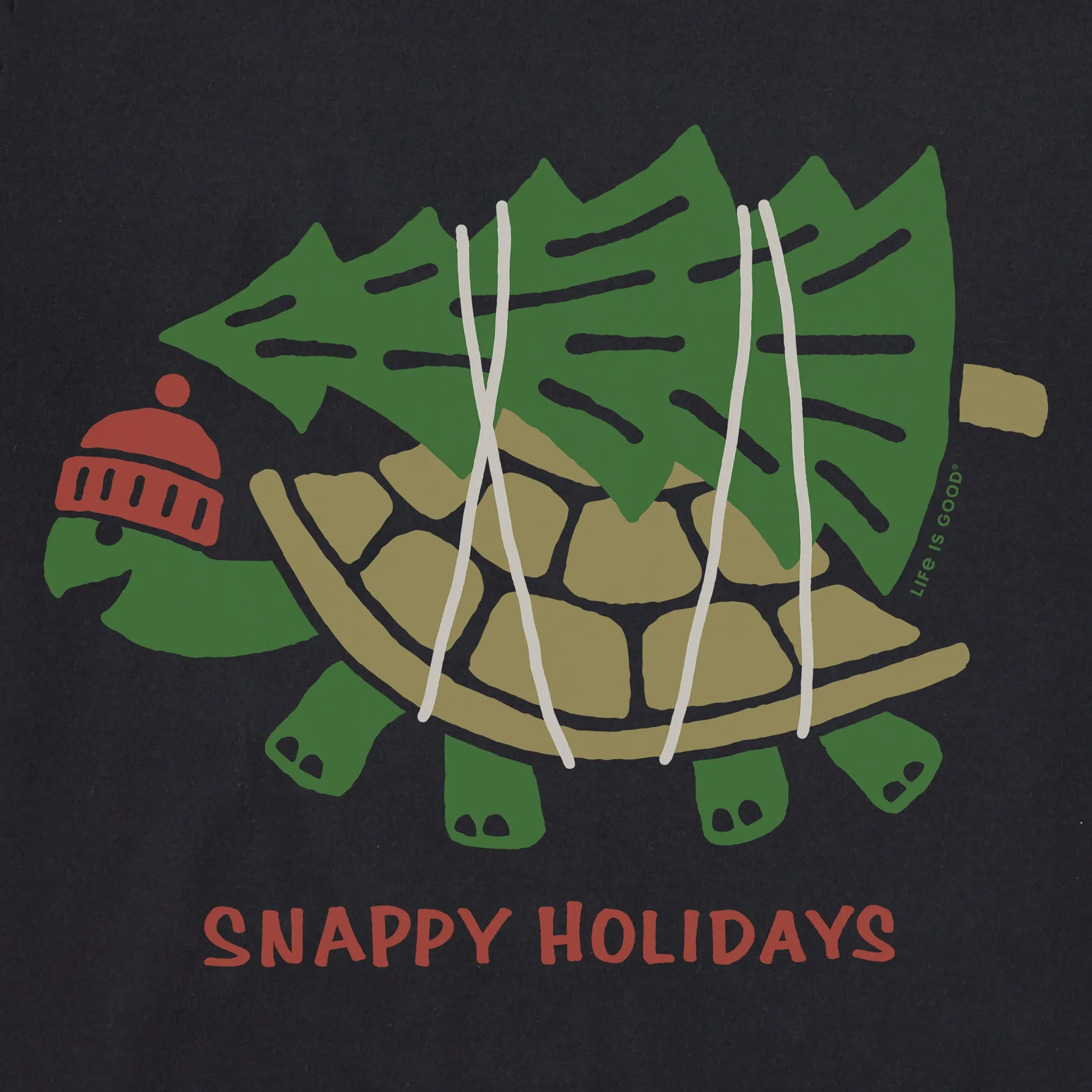 Women's Snappy Holidays Long Sleeve Crusher Tee sold by Life is Good product image thumbnail 2