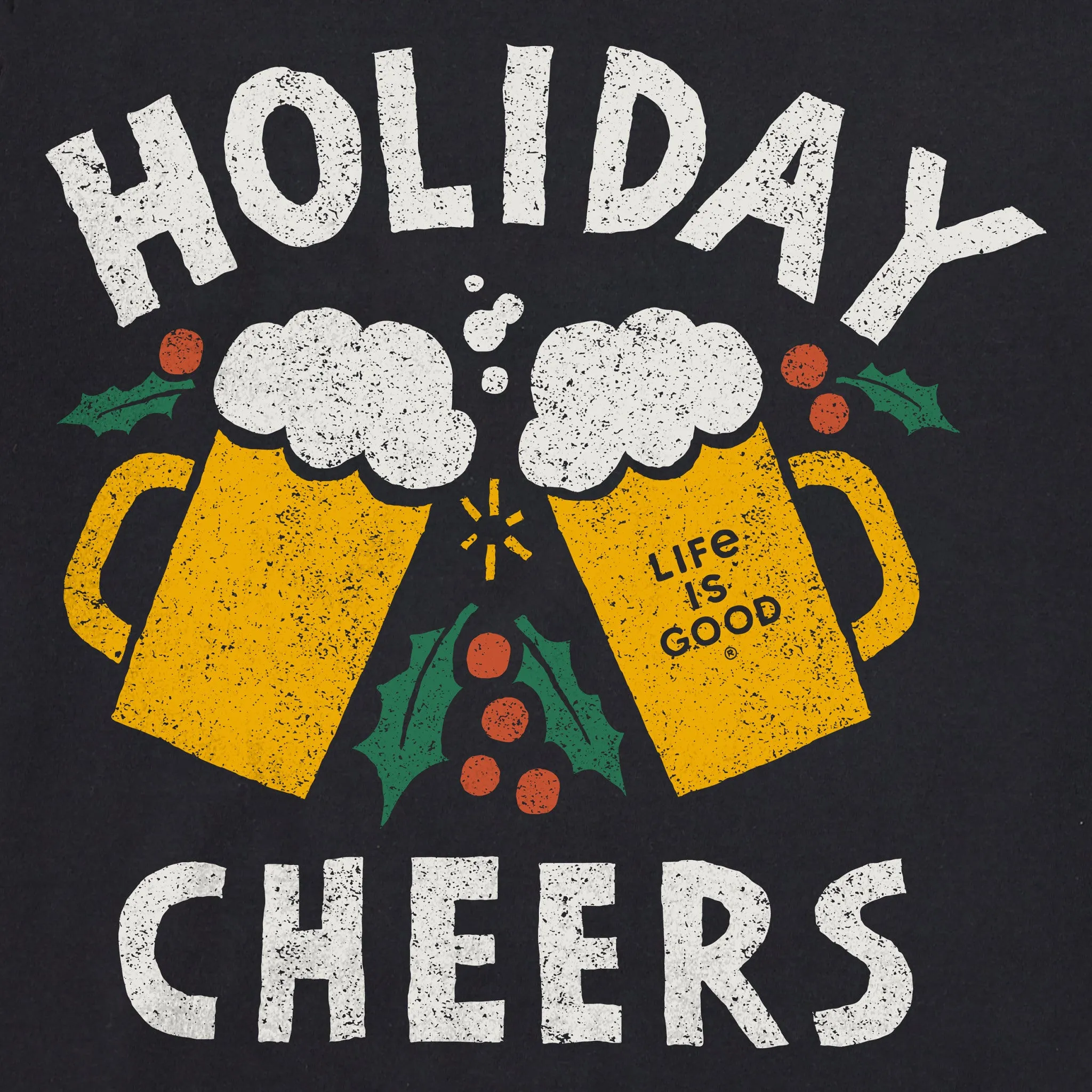 Women's Holiday Cheers Long Sleeve Crusher Tee sold by Life is Good product image thumbnail 2