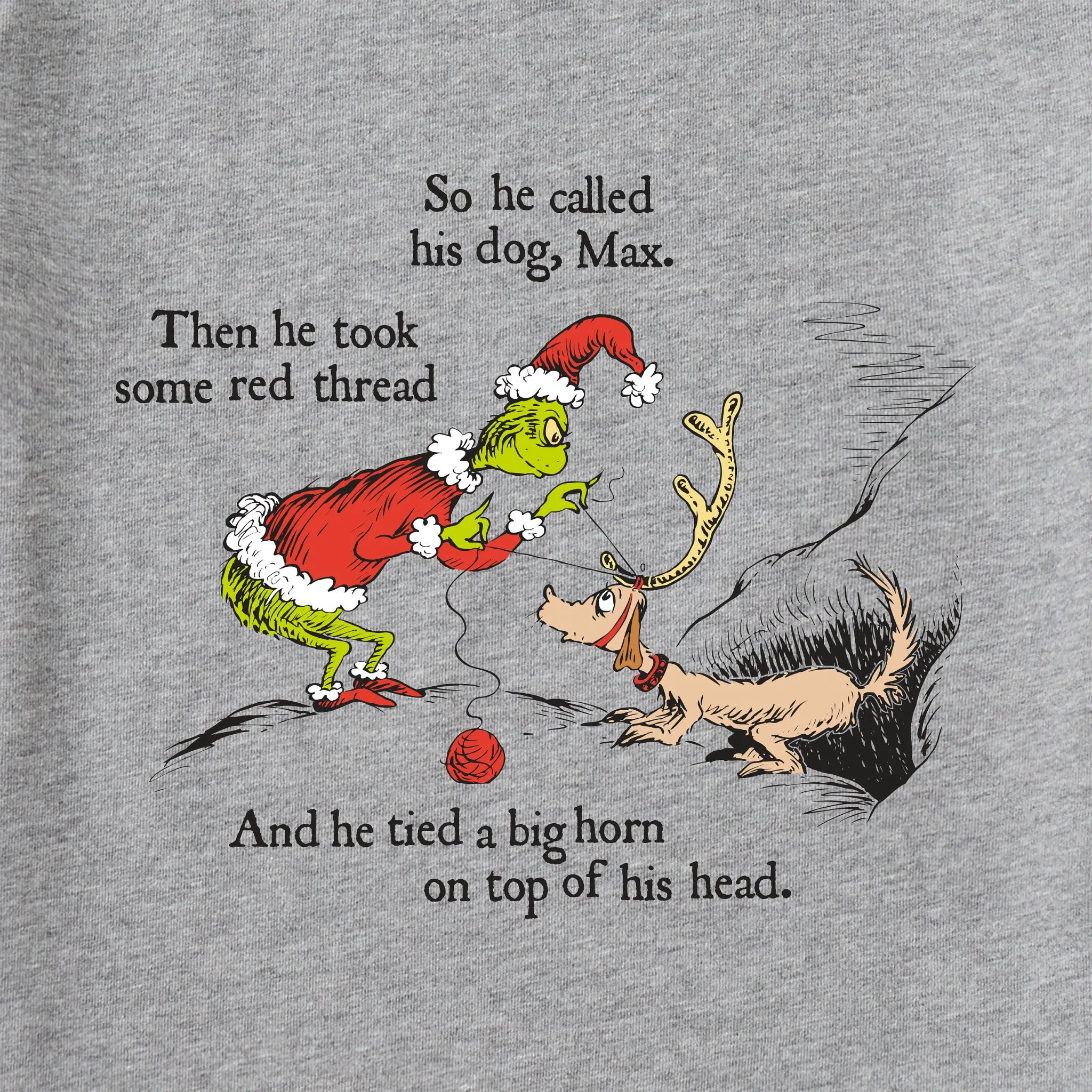 Women's Grinch & Max Big Horns Long Sleeve Crusher Tee sold by Life is Good product image thumbnail 2
