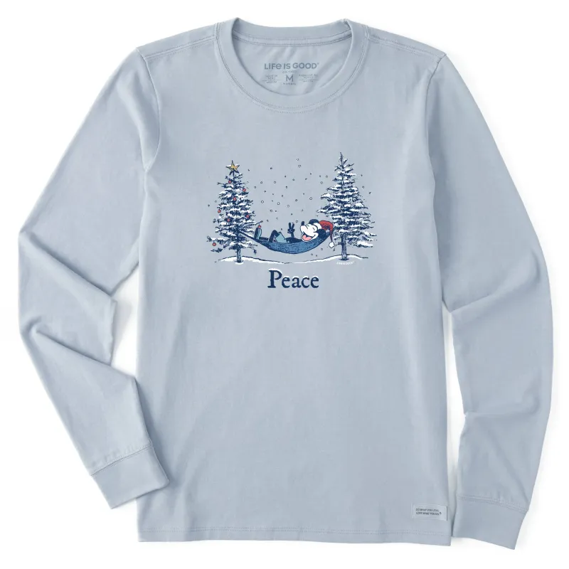 Women's Peace Hammock Trees Long Sleeve Crusher Tee made by Life is Good