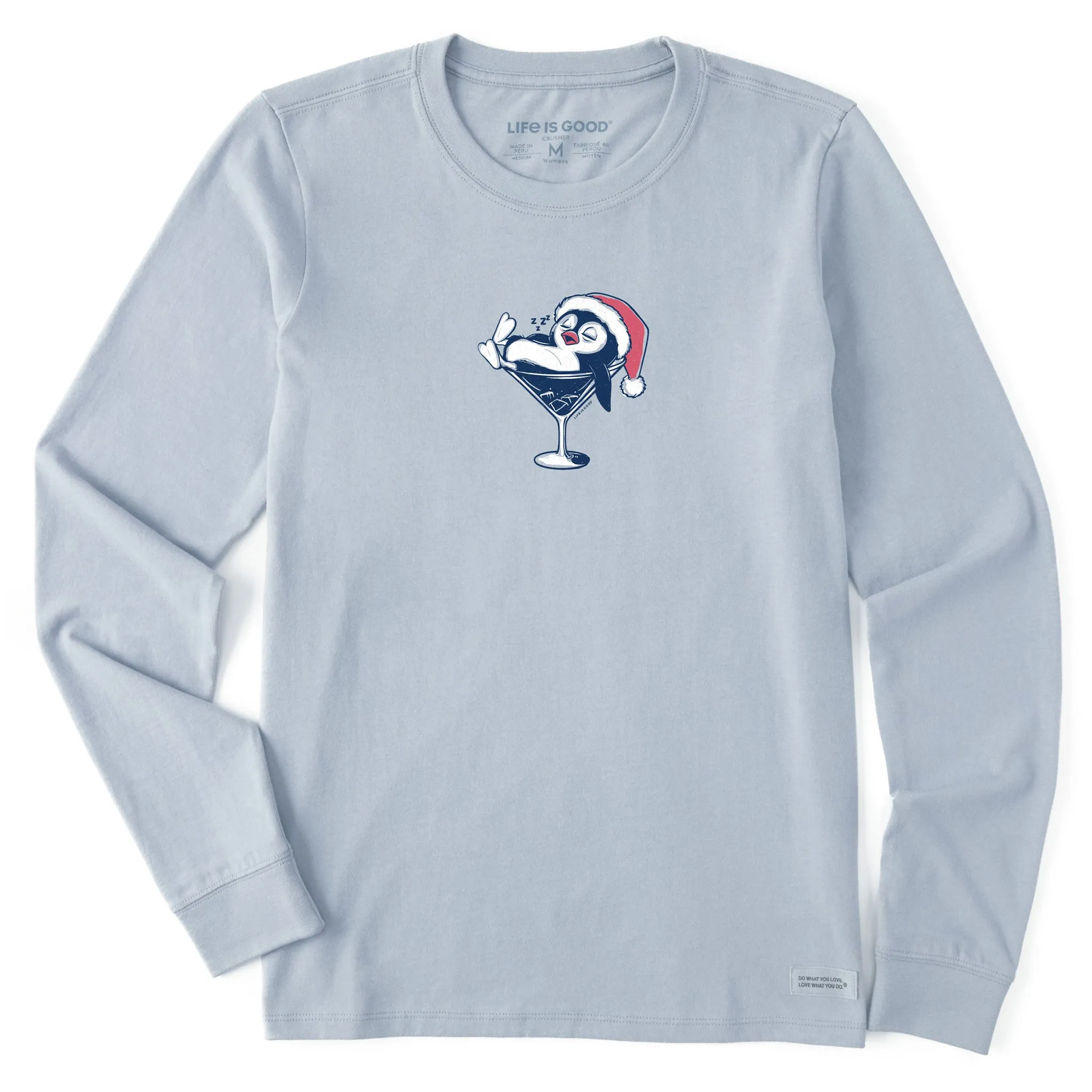 Women's Tipsy Penguin Long Sleeve Crusher Tee sold by Life is Good