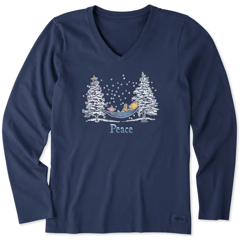 Women's Peace Winnie Hammock Long Sleeve Crusher Vee sold by Life is Good