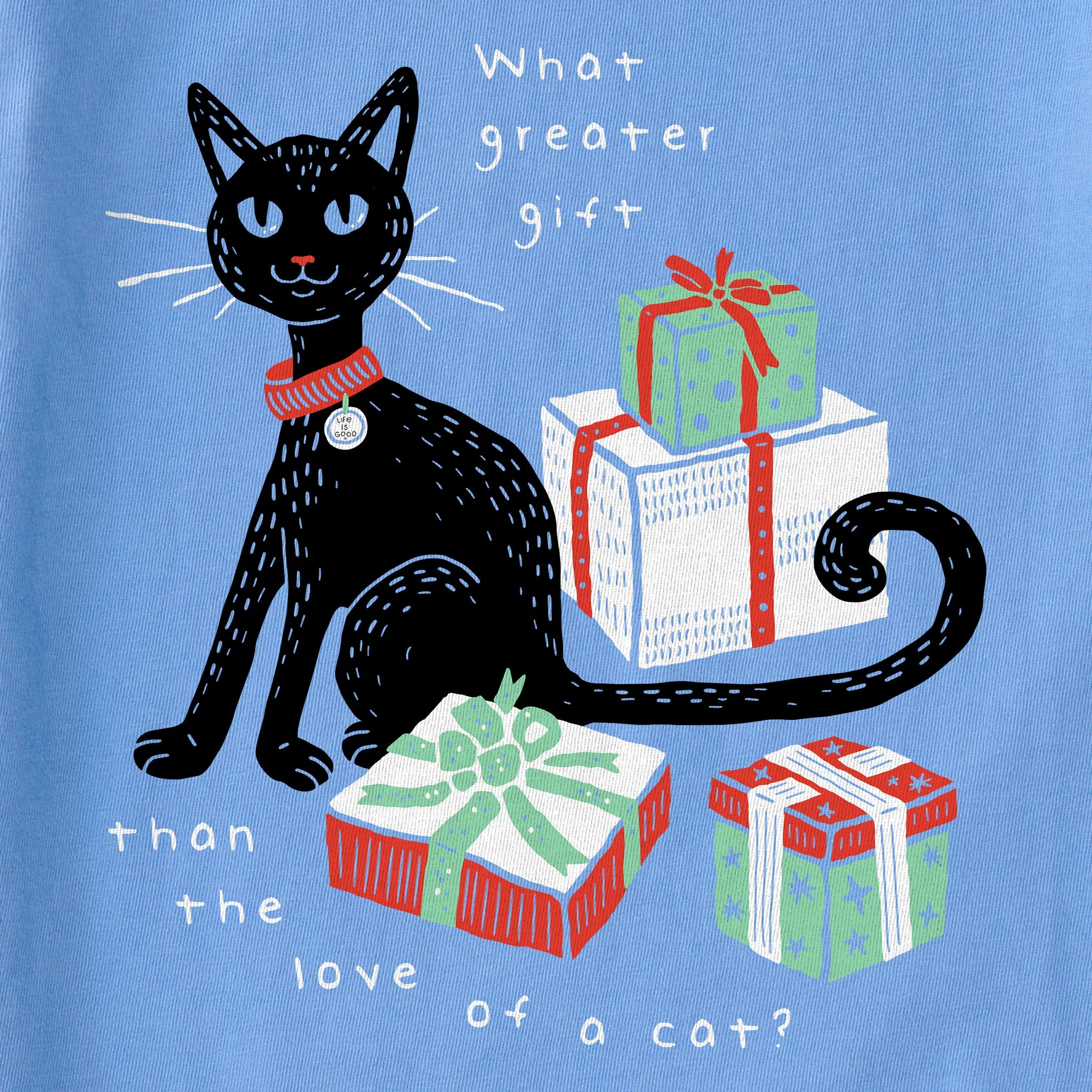Women's Gift of a Cats Love Long Sleeve Crusher Vee sold by Life is Good product image thumbnail 2