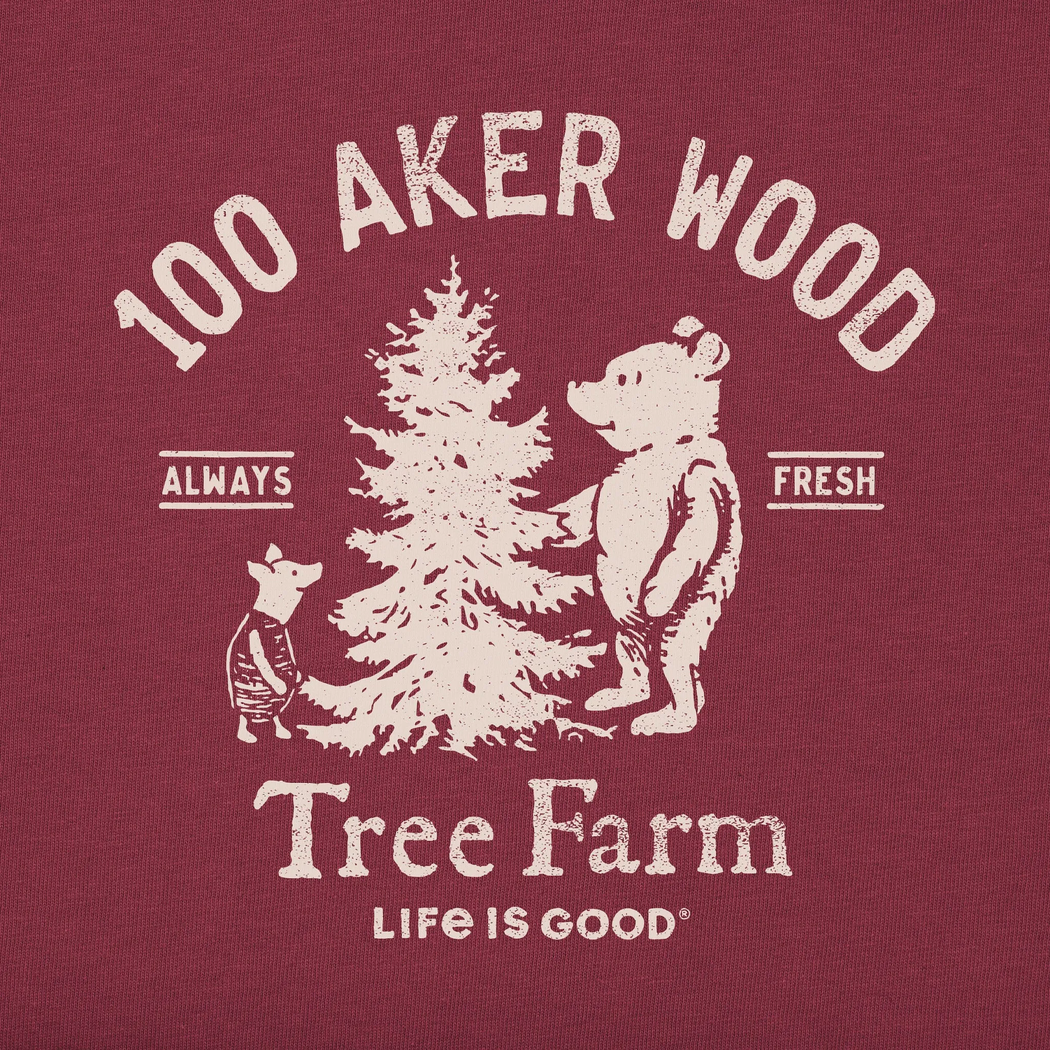 Women's Winnie 100 Aker Tree Farm Simply True Fleece Crew sold by Life is Good product image thumbnail 2