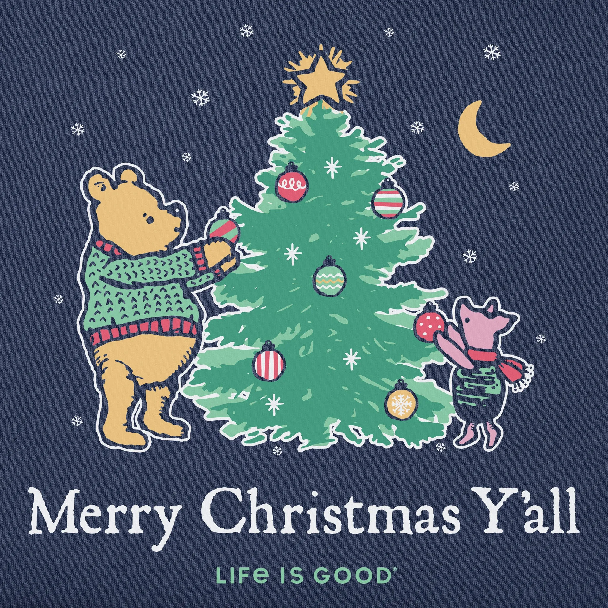 Women's Winnie Merry Christmas Y'all Long Sleeve Crusher Vee sold by Life is Good product image thumbnail 2