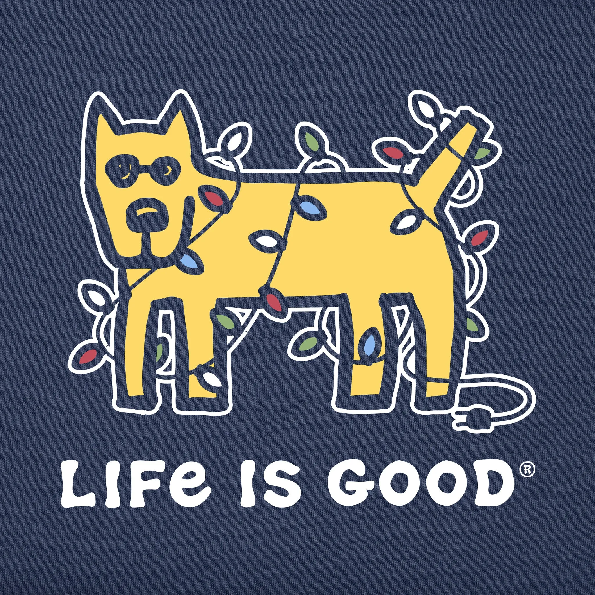 Women's Rocket Holiday Lights Long Sleeve Crusher Tee sold by Life is Good product image thumbnail 2