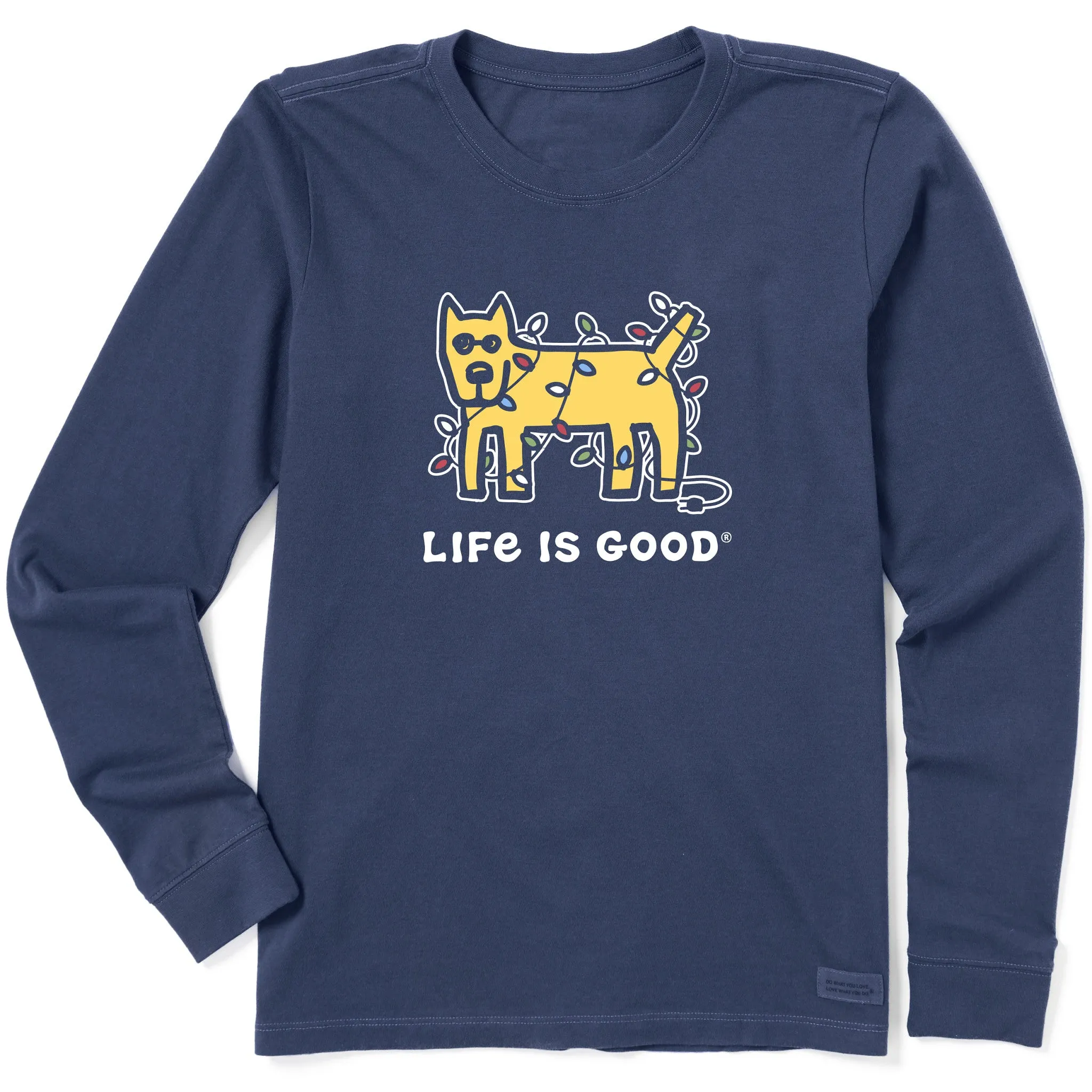 Women's Rocket Holiday Lights Long Sleeve Crusher Tee sold by Life is Good