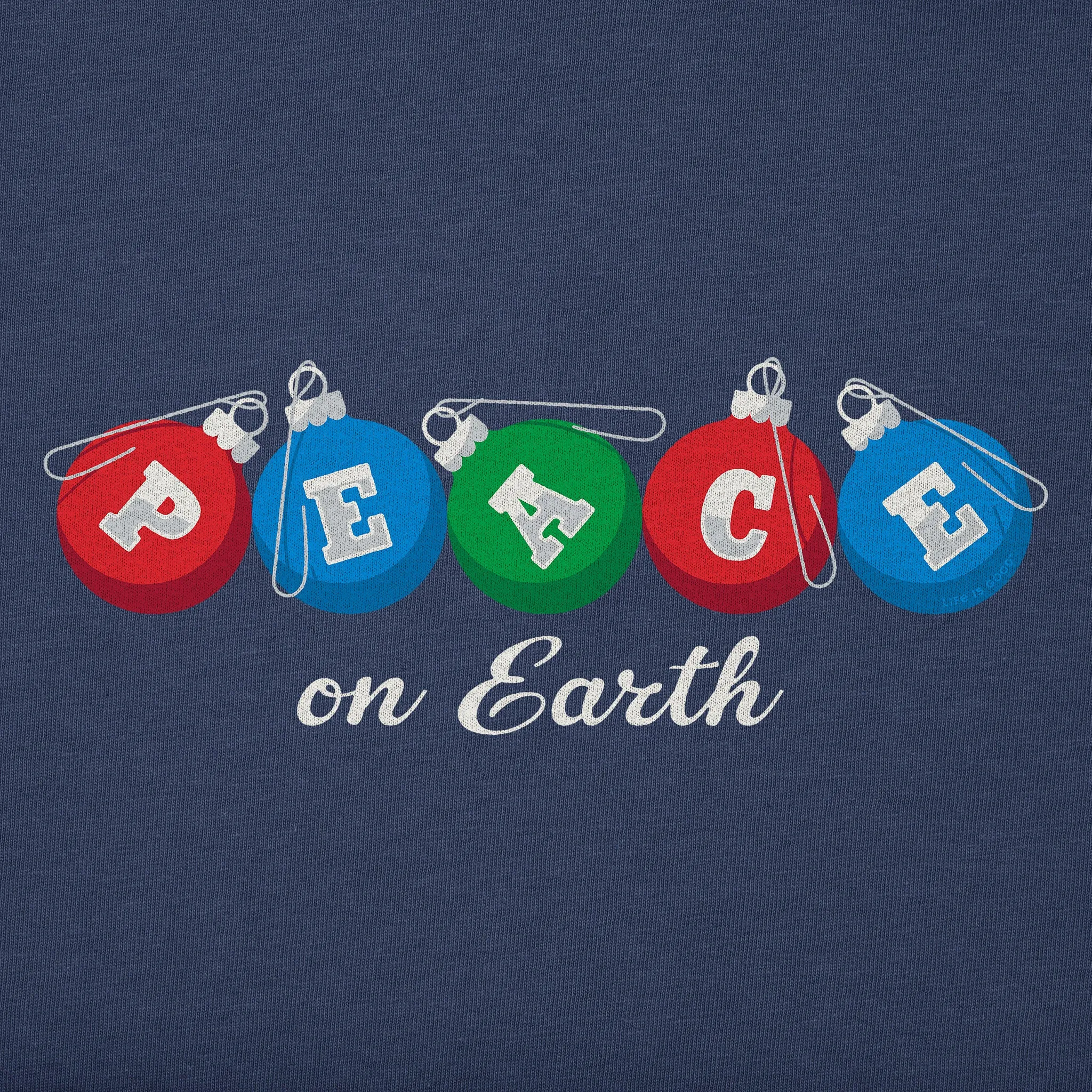 Women's Peace Ornaments Long Sleeve Crusher Vee sold by Life is Good product image thumbnail 2