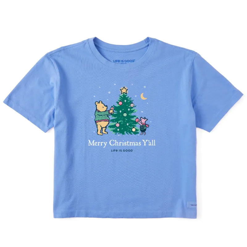 Women's Winnie Merry Christmas Y'all Short Sleeve Crusher Boxy Tee sold by Life is Good