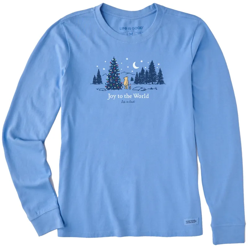 Women's Winnie & P Joy to the World Long Sleeve Crusher Tee sold by Life is Good
