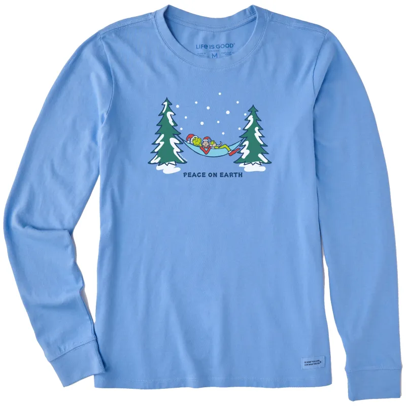 Women's Grinch and Max Hammock Long Sleeve Crusher Tee made by Life is Good