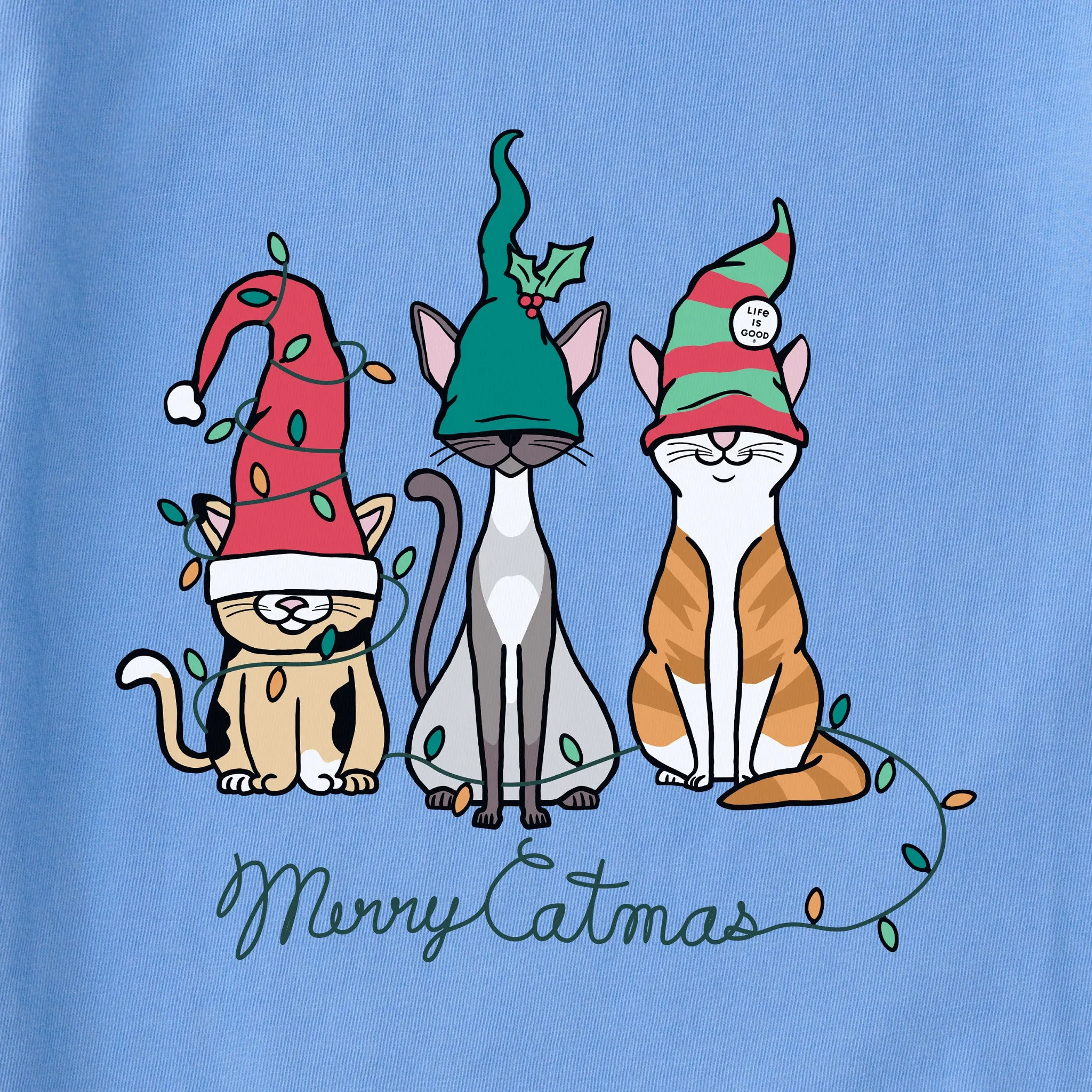 Women's Gnome Cats Long Sleeve Crusher Tee sold by Life is Good product image thumbnail 2