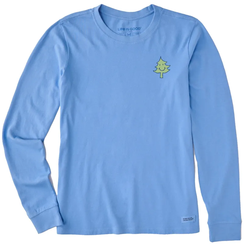 Women's Smile Tree Long Sleeve Crusher Tee sold by Life is Good