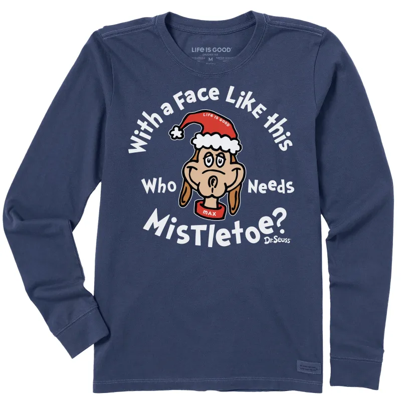 Women's With a Face Like This Max Long Sleeve Crusher Tee made by Life is Good