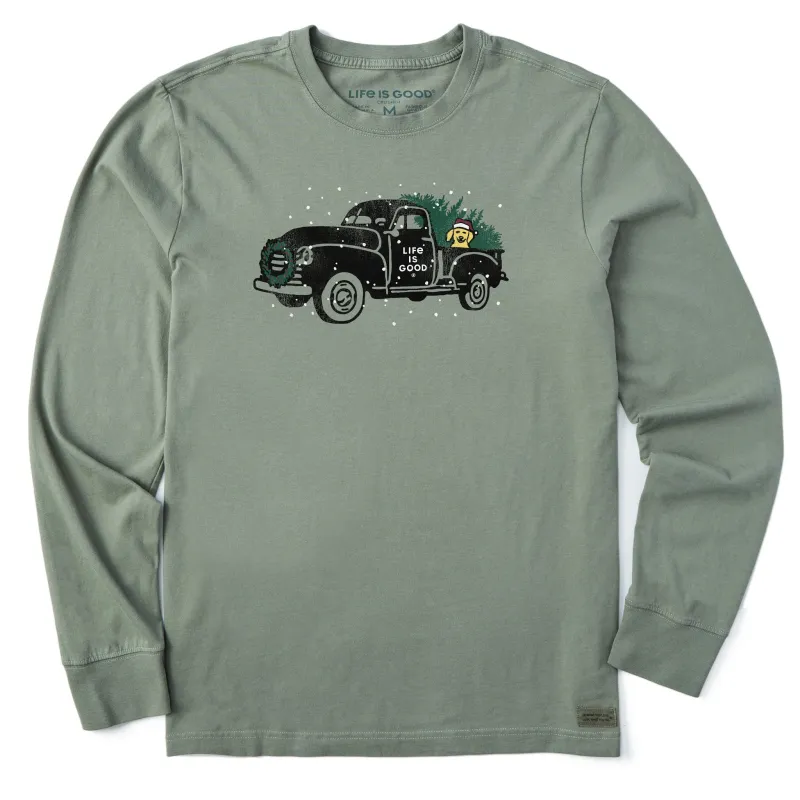 Men's Winter Drive Long Sleeve Crusher Tee sold by Life is Good