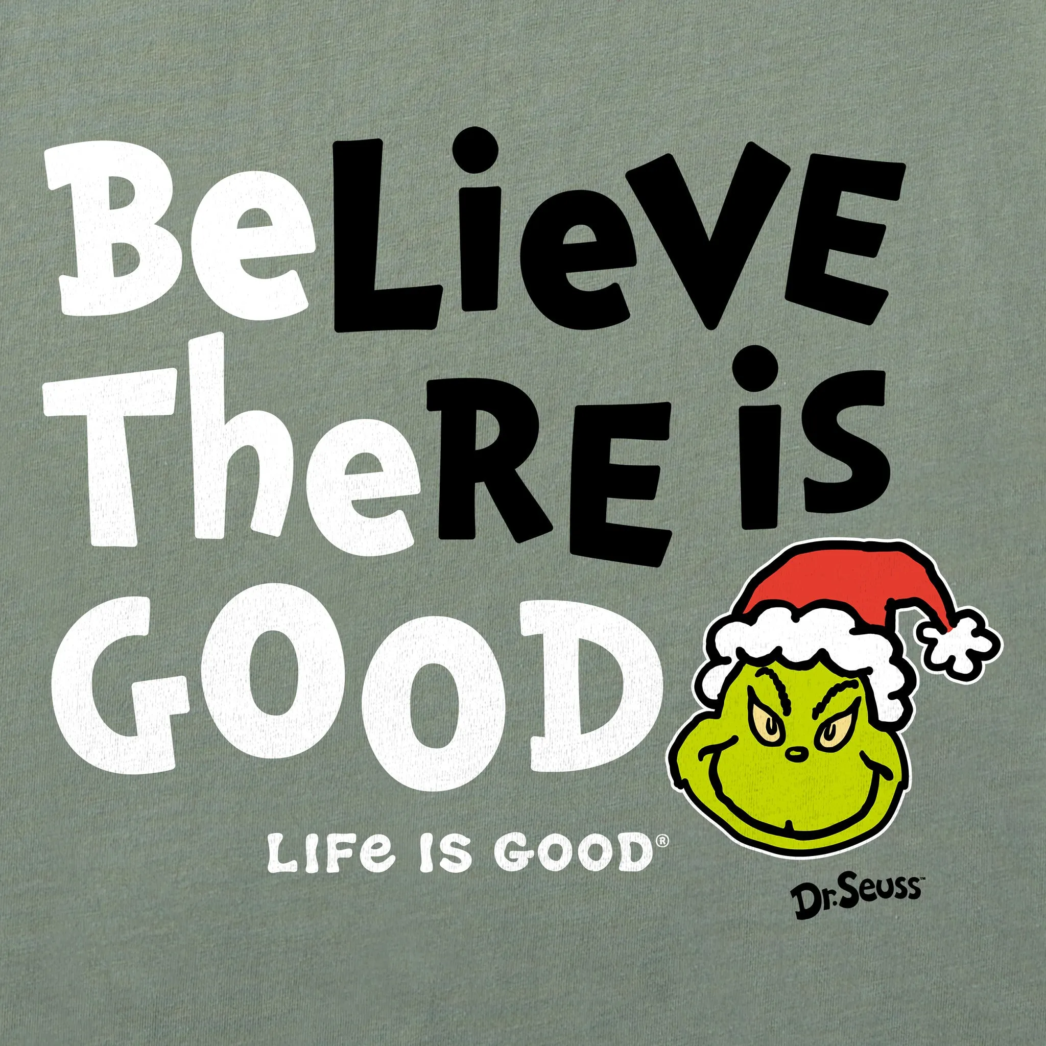 Men's Be The Good Grinch Long Sleeve Crusher Tee sold by Life is Good product image thumbnail 2