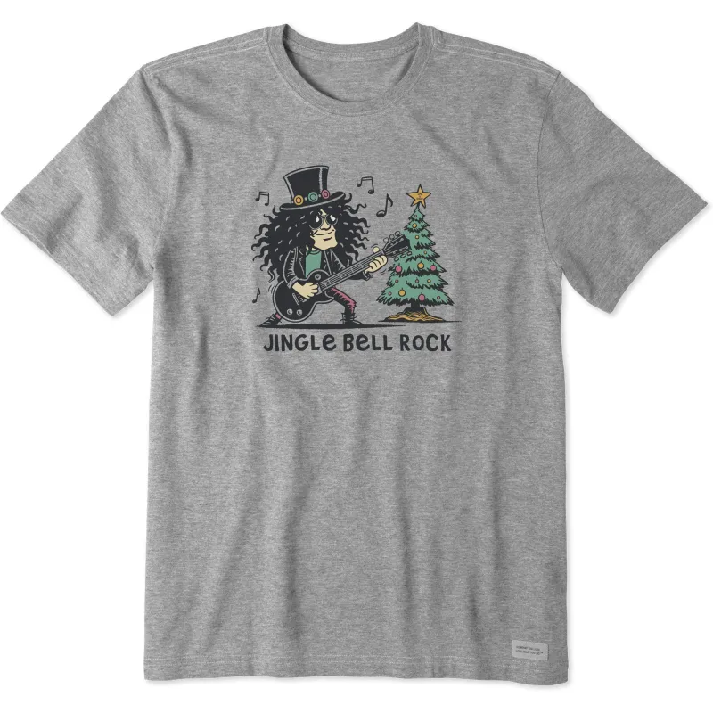 Men's Jingle Bell Rock Short Sleeve Crusher Tee sold by Life is Good