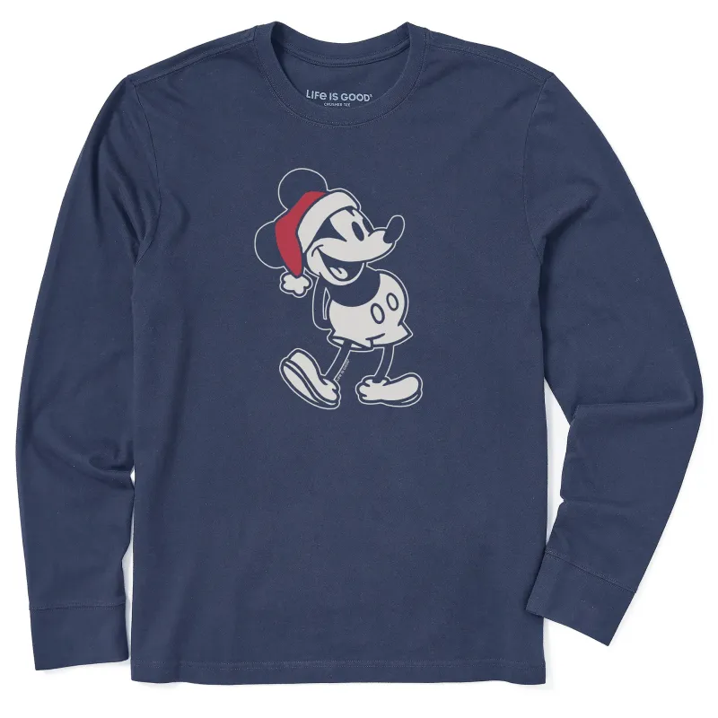 Men's Santa Willie Long Sleeve Crusher Tee sold by Life is Good