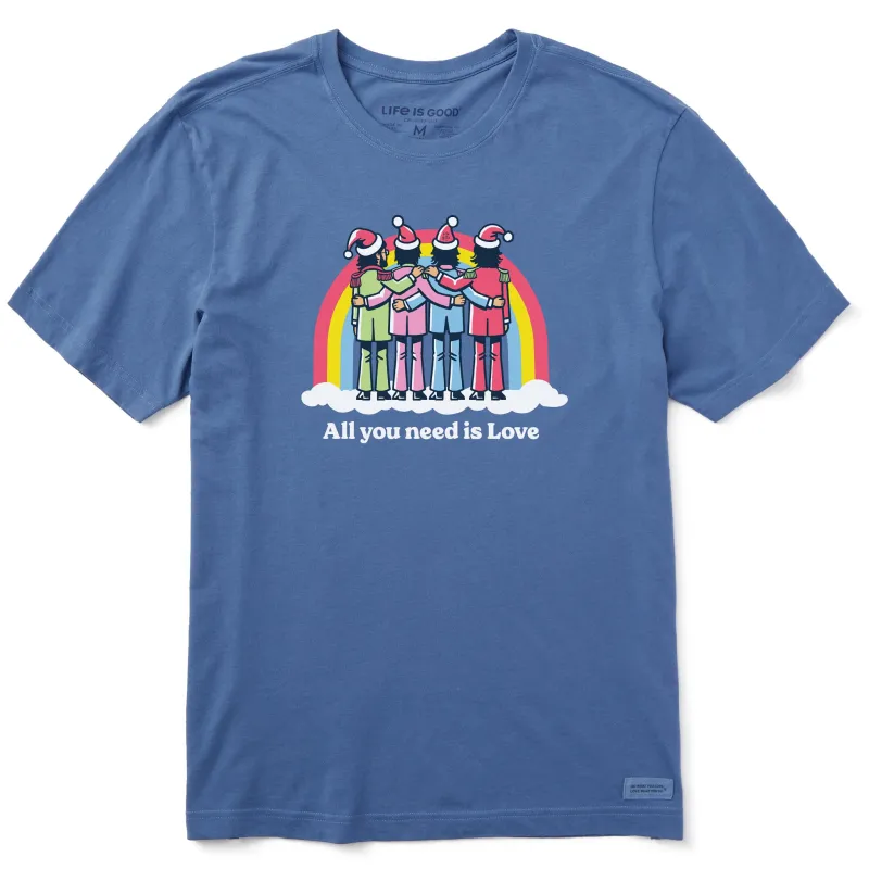 Men's This Christmas, All You Need is Love Short Sleeve Crusher Tee sold by Life is Good