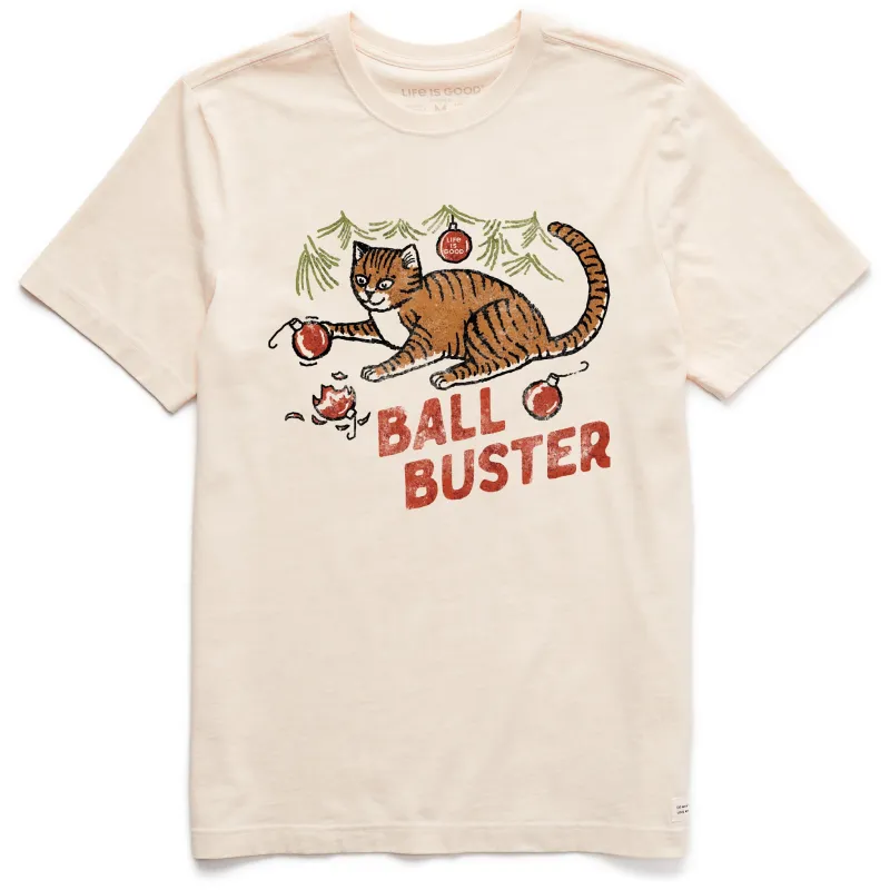 Men's Ball Buster Cat Short Sleeve Crusher Tee sold by Life is Good