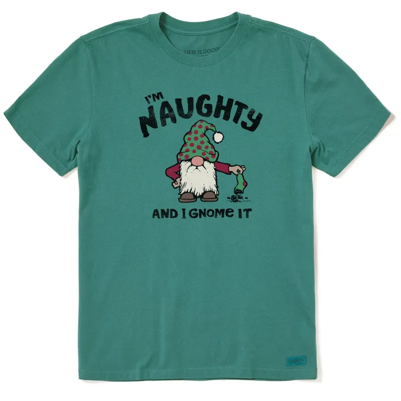 Men's Naughty Gnome Short Sleeve Tee sold by Life is Good