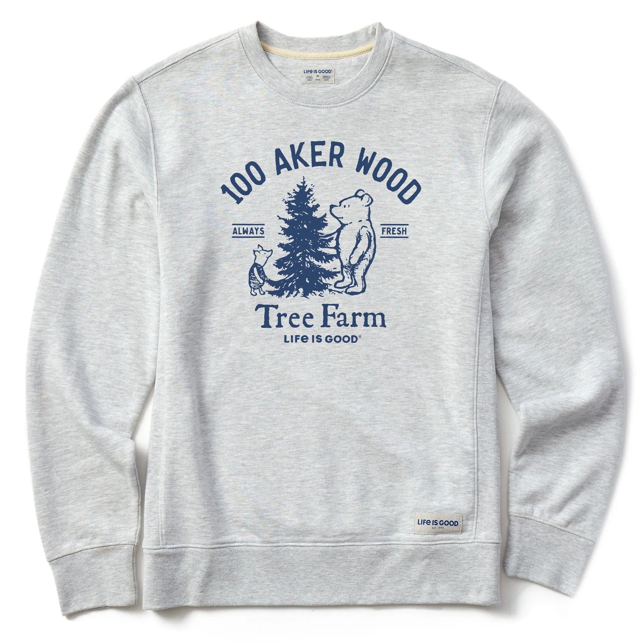Men's Winnie 100 Aker Tree Farm Simply True Crew sold by Life is Good