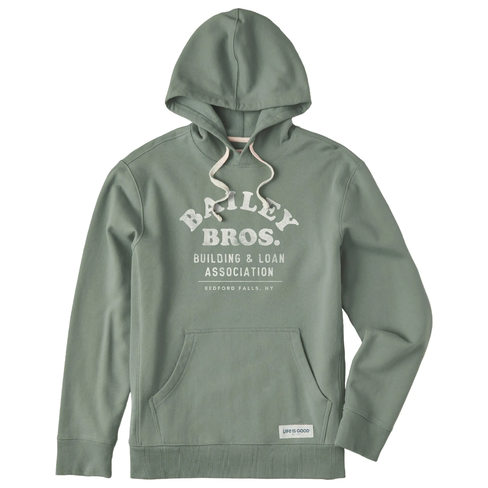 Men's Bailey Bros. Building & Loan Assoc. Simply True Fleece Hoodie sold by Life is Good product image thumbnail 3